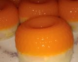 Foto langkah ke 8 dari resep Puding mangga lapis tawar santan.