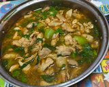 รูปขั้นตอนการทำที่ 4 ของ แกงอ่อมไก่ใส่บวบ