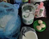 Hình bước làm 1 của món Bánh nhúng hoa