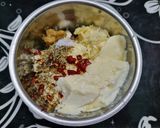 A picture of step 1 of Homemade Cheese Spread dip with Mixed Herbs and Garlic.