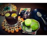 A picture of step 1 of Coffee Lemon Detox Drink.