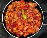 A picture of step 3 of Mixed vegetables fry.