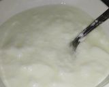 A picture of step 1 of Masala curd.