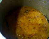 A picture of step 6 of Red & yellow lentils in kohlapuri gravy.