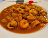 Foto del paso 8 de la receta: Potaje de garbanzos con chipirones y gambas