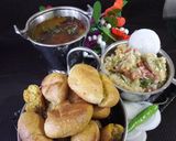 A picture of step 4 of Royal Dal Bati chokha.