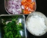 A picture of step 1 of Leftover rice mini uttapam.