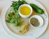 A picture of step 1 of Herby vegetarian mayonnaise.