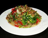 Foto langkah ke 8 dari resep Tumis Selada Air Kerang (Tumis Sayur Paret-Paret Ghoncah Korang).