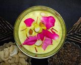 A picture of step 6 of Instant Saffron Thandai with Thandai Masala.