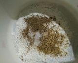 A picture of step 2 of Fried rings with green tea.