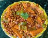 A picture of step 5 of Carrot tomato Black Chana Kasundi.