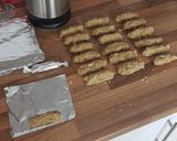 A picture of step 5 of Seitan sausages.