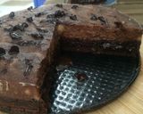Foto langkah ke 10 dari resep Triple Choco Banana Brownies.