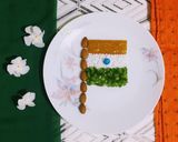 A picture of step 1 of Tri Color Flag.