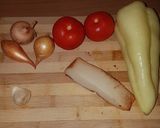 Csirkemell pörkölt lecsós alappal recept fázis 1 fotója