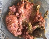 A picture of step 1 of Chapli kabab.