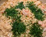 A picture of step 4 of Shrimp Scampi With Orzo.