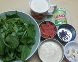 A picture of step 1 of Palak Carrot Rava Idli.