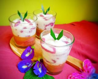 🍮Pudding Cake Cendol Taro🍮 - Step 7