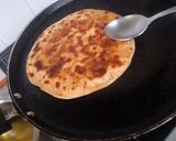 A picture of step 5 of Achaari Sattu Paratha and Masala Moong Combo.