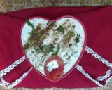 A picture of step 4 of Chenopodium Raita.