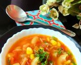 A picture of step 5 of Minestrone soup.