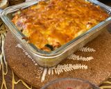 A picture of step 9 of Gratin with salmon and spinach - A main dish for my husband’s birthday dinner 🎂.