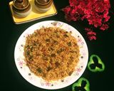 A picture of step 9 of Schezwan Rice.