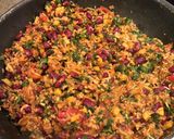 A picture of step 5 of Chorizo Stuffed Bell Peppers.