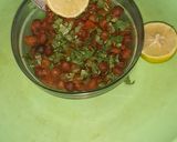 A picture of step 3 of Tomato and gram sprouts chat.