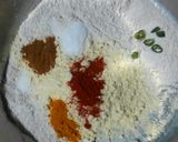 A picture of step 1 of Thepla Pizza.