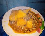 A picture of step 7 of Beans and yam porridge.