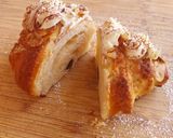 Foto del paso 7 de la receta Croissant de chocolate y almendras con crema de chocolate blanco