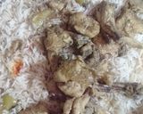 A picture of step 6 of Chicken Steam Pulao.
