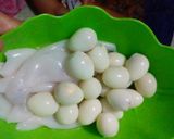Foto langkah ke 2 dari resep Gulai Cumi Isi Telur Puyuh.