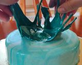 Áfonyás mousse tükörglazúrral és cukorkosárral Picipiros Konyhájából recept fázis 10 fotója