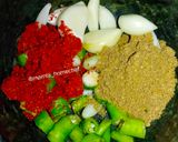 A picture of step 3 of Stuffed Cluster Beans Curry.