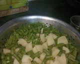 A picture of step 2 of Aloo beans.