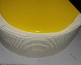 A picture of step 4 of Emoji Rasmalai Cake.