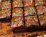 Foto langkah ke 6 dari resep Brownis fudgy premium.