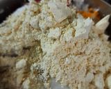 A picture of step 1 of Rice chilla.