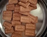 A picture of step 1 of Chocolate cake with parle g biscuits.