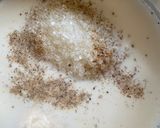 A picture of step 1 of Kheer Dudh Patishapta.