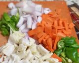 A picture of step 4 of Baby corn manchurian.