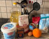 Φωτογραφία βήματος 1 της συνταγής Orange-chocolate pancakes πρωινό Αγίου Βαλεντίνου