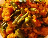 A picture of step 3 of Capsicum beans usli.