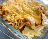 A picture of step 3 of Easy Baked Nachos with Ground Beef and Cheese.