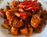 รูปขั้นตอนการทำที่ 6 ของ หมูกรอบจำแลงผัดโคชูจัง