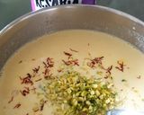 A picture of step 3 of Thandai kulfi.